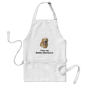 Golden Retriever dog photo portrait Adult Apron