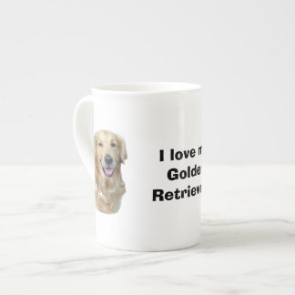 Golden Retriever dog photo portrait Bone China Mug