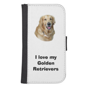 Golden Retriever dog photo portrait Galaxy S4 Wallet Case