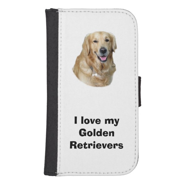 Golden Retriever dog photo portrait Samsung Galaxy Wallet Case (Front)