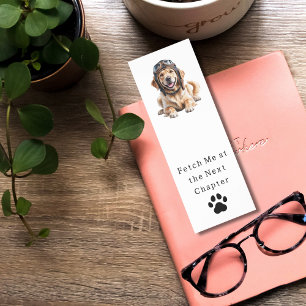 Golden Retriever Dog Pilot Best Friend Cute Pet  Bookmarks