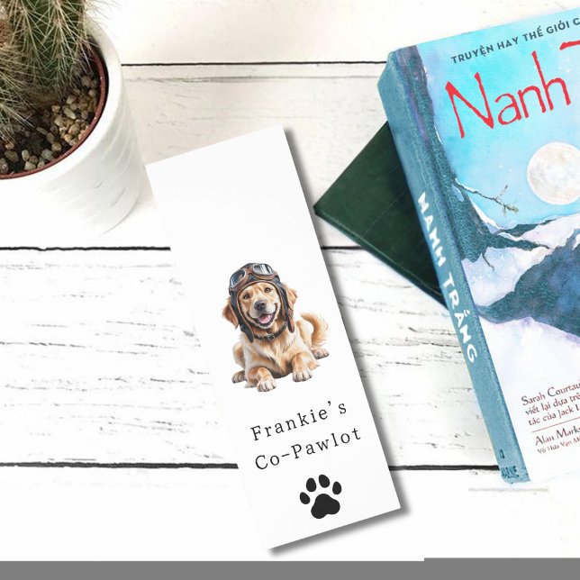 Golden Retriever Dog Pilot Best Friend Cute Pet  Bookmarks (Creator Uploaded)