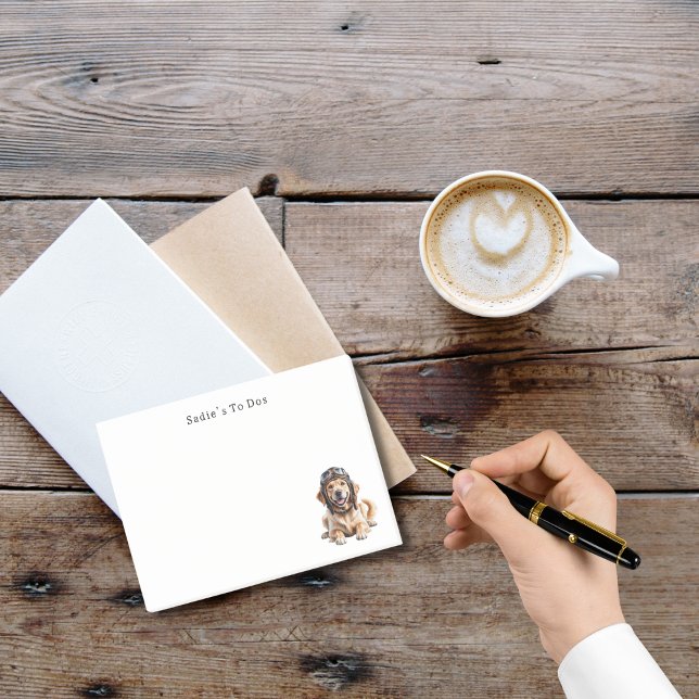 Golden Retriever Dog Pilot Best Friend Cute Pet  Post-it Notes (Creator Uploaded)