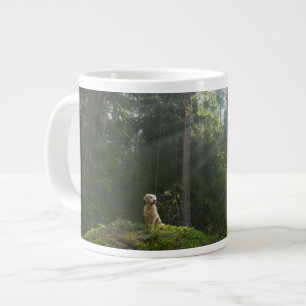 Golden Retriever Dog   Pine Woodland Giant Coffee Mug