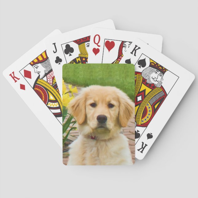 Golden Retriever Dog Poker Cards (Back)
