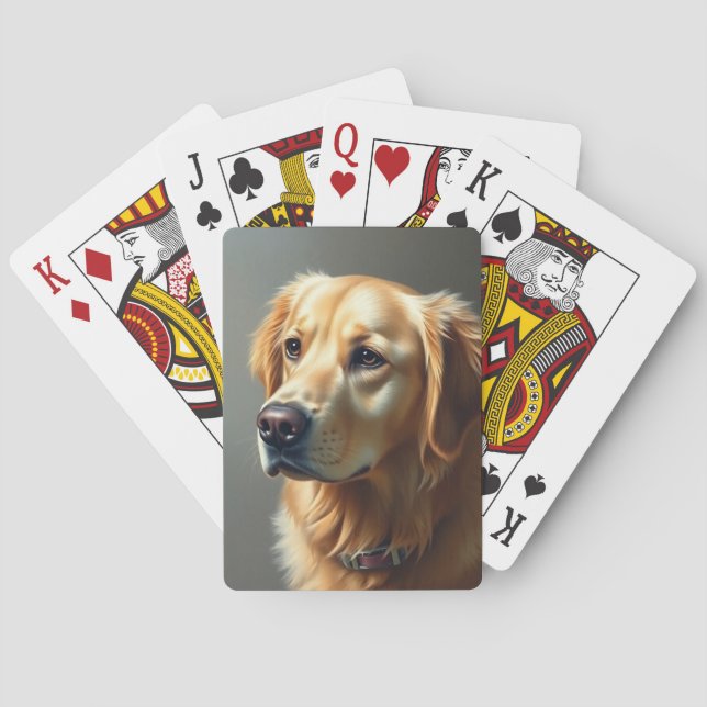 Golden Retriever Dog Poker Cards (Back)