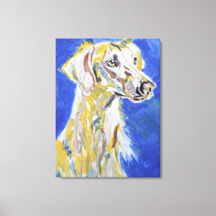 Golden Retriever Dog Portrait Canvas Print