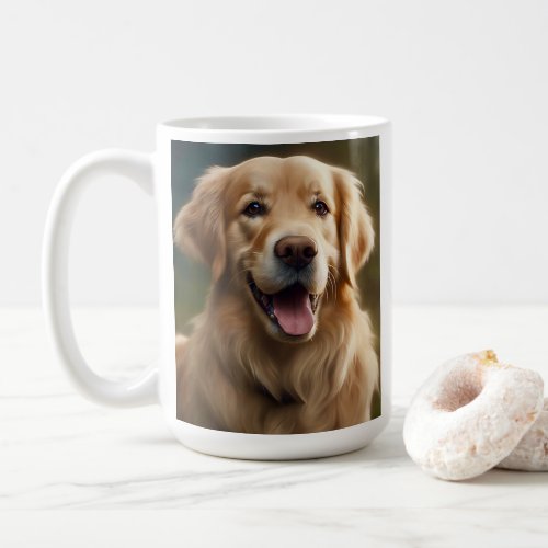 Golden Retriever Dog Portrait Pose  Coffee Mug