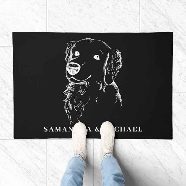 Golden Retriever Dog puppy Doormat (Indoor)