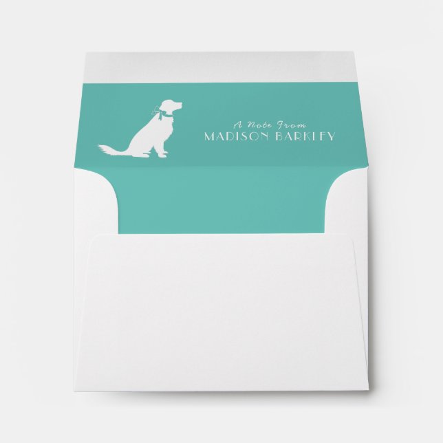 Golden Retriever Dog Puppy Envelope (Back (Bottom))