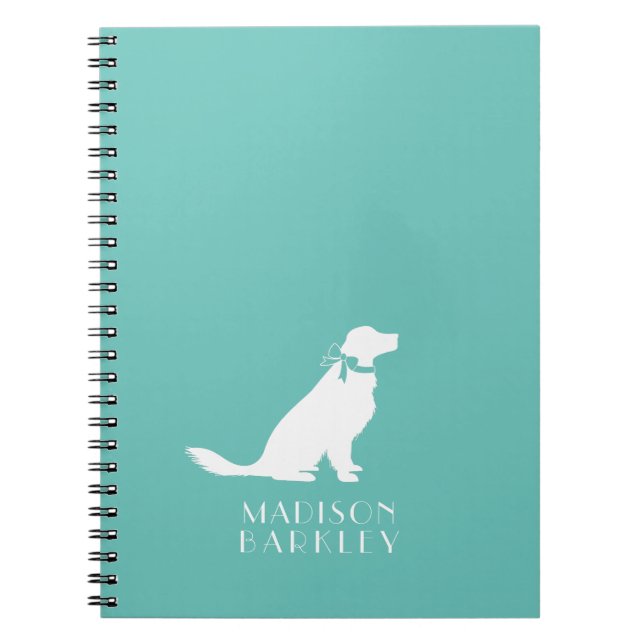 Golden Retriever Dog Puppy Notebook (Front)