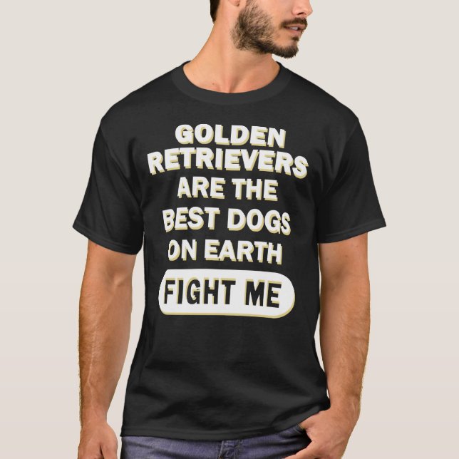 Golden Retriever Dog Puppy Owner Gashing T-Shirt (Front)