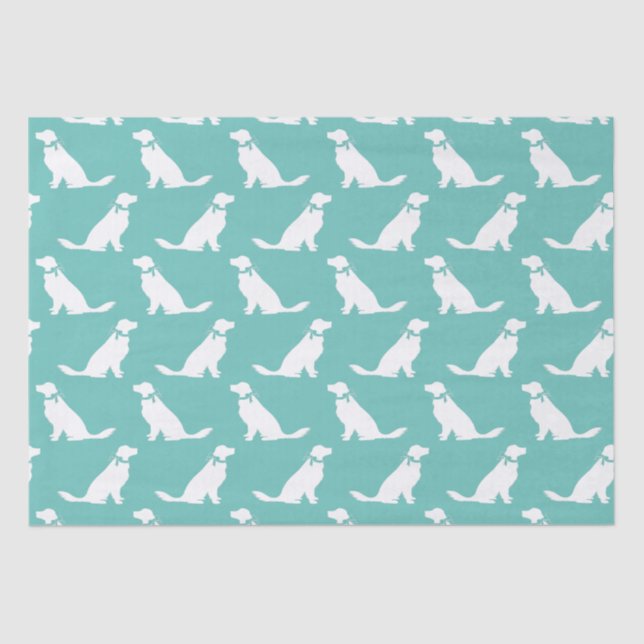 Golden Retriever Dog Puppy Tissue Paper (Front)