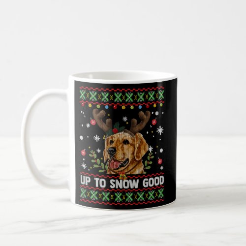 Golden Retriever Dog Reindeer Ugly Coffee Mug