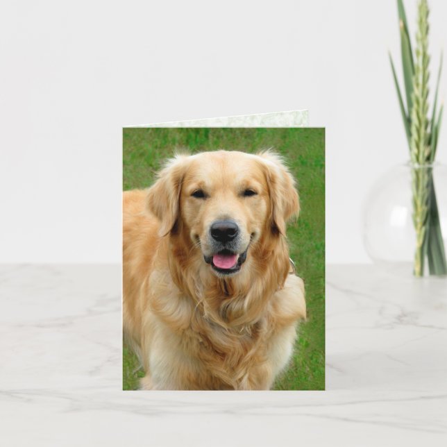 Golden Retriever—Dog Sympathy Card (Front)