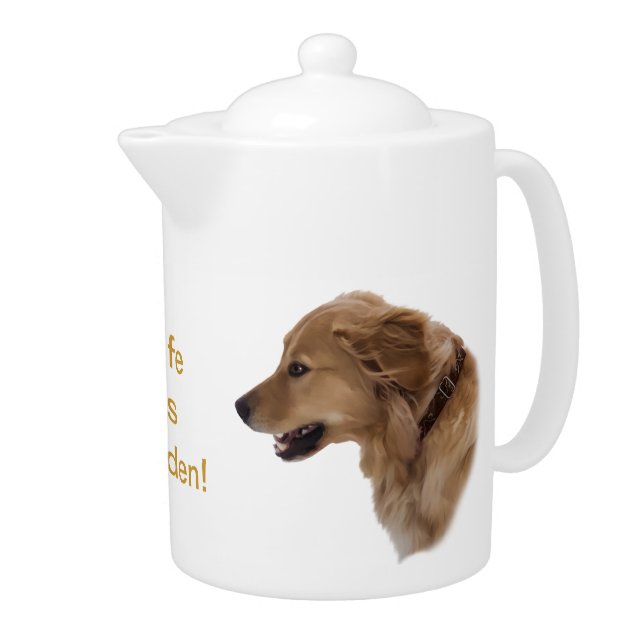 Golden Retriever Dog Teapot (Right)
