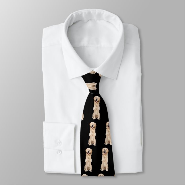 Golden Retriever Dog Tie (Tied)