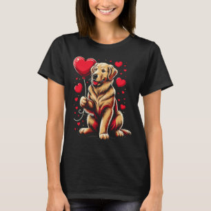 Golden Retriever Dog Valentine's Day Dog Owner Val T-Shirt