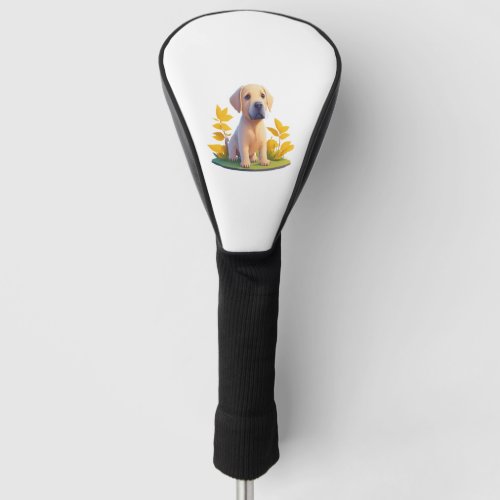 Golden Retriever Doggo T Shirt Cute Digital Chibi  Golf Head Cover