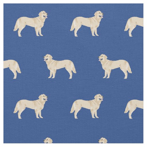 golden retriever dogs royal blue fabric