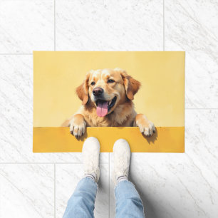 Golden Retriever Doormat Art