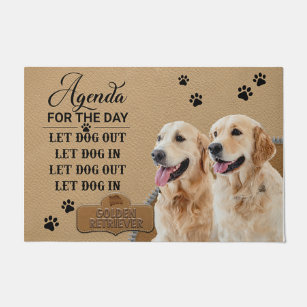 Ohaprints Doormat Outdoor Indoor Funny Golden Retriever Welcome You -  OhaPrints