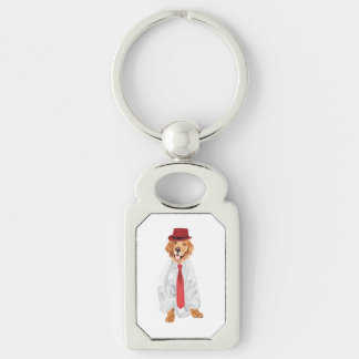 golden retriever drawing  keychain