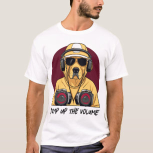 Golden Retriever Dressed as a DJ T-Shirt