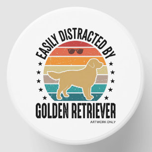 Golden Retriever Easily Distracted Vintage Dog Des Mini Candle Favors
