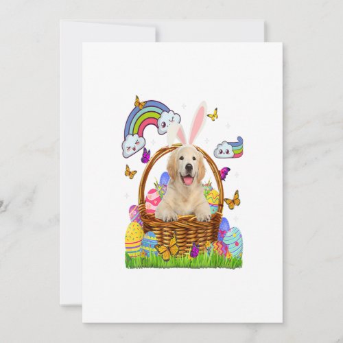Golden Retriever Easter Eggs Funny Cute Dog Announcement