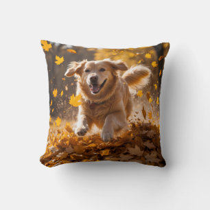 Golden Retriever Elegant Throw Pillow