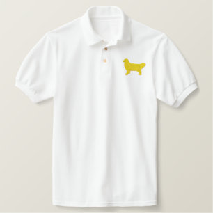 Golden Retriever Embroidered Polo Shirt