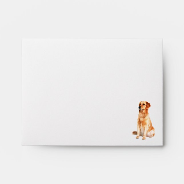 Golden Retriever Envelope (Front)