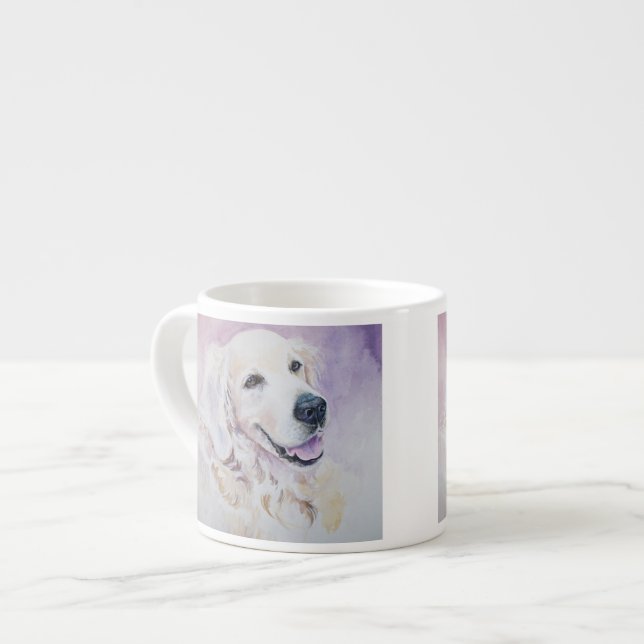 Golden retriever espresso cup (Front Left)