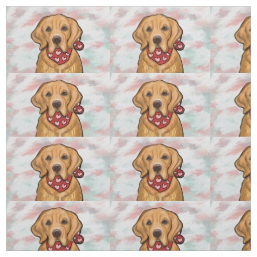 Golden Retriever Fabric