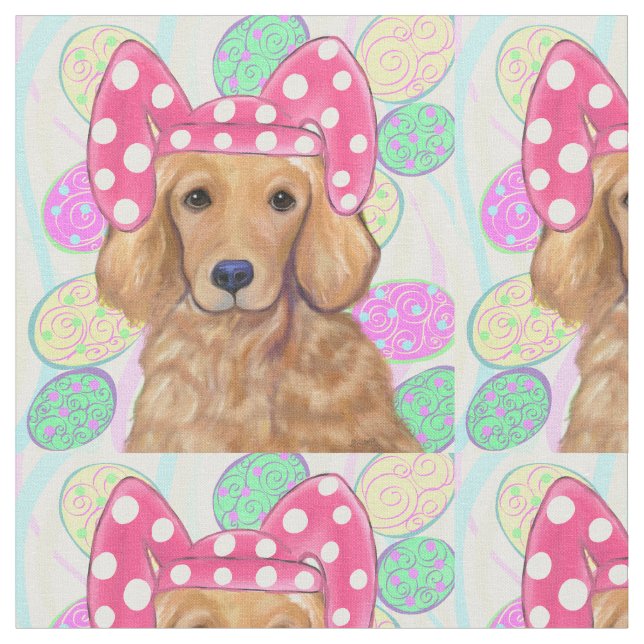 Golden Retriever Fabric (Close Up)