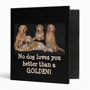 Golden Retriever Family Binder