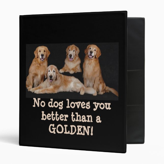 Golden Retriever Family Binder (Front/Inside)