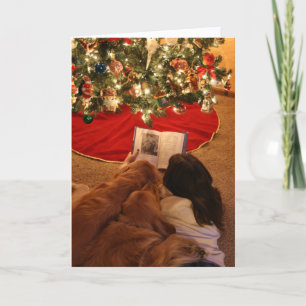 Golden Retriever Family Christmas Card