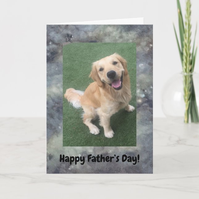 Golden Retriever Father’s Day Card (Front)