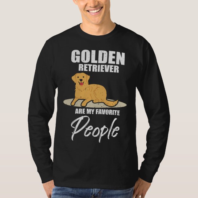 Golden Retriever Favourite People  Dog T-Shirt (Front)