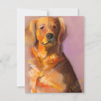 Golden Retriever Fine Art Digital Art Card Set
