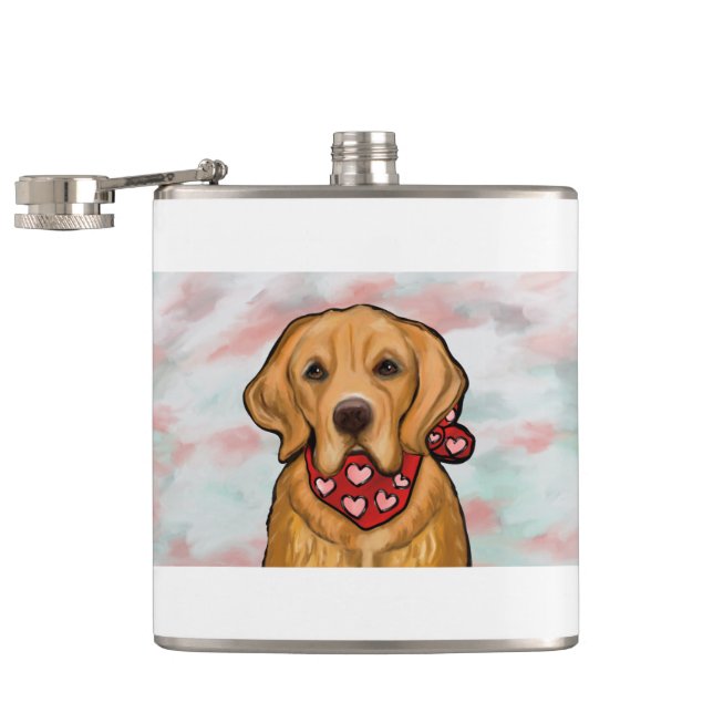 Golden Retriever Flask (Opened)