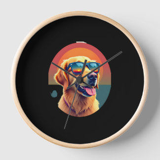 Golden Retriever for Kids Boys Girls Sunglasses Pe Clock