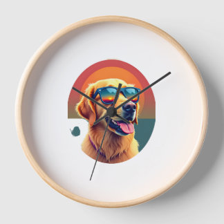 Golden Retriever for Kids Boys Girls Sunglasses Pe Clock