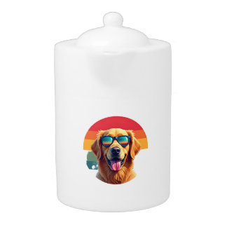 Golden Retriever for Kids Boys Girls Sunglasses Pe Teapot