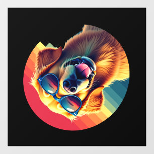 Golden Retriever for Kids Boys Girls Sunglasses Pe Wall Decal