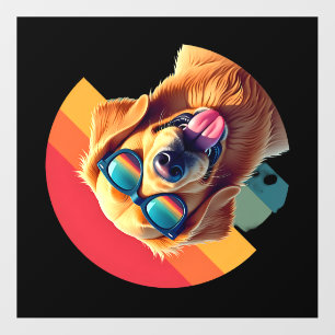 Golden Retriever for Kids Boys Girls Sunglasses Pe Wall Decal