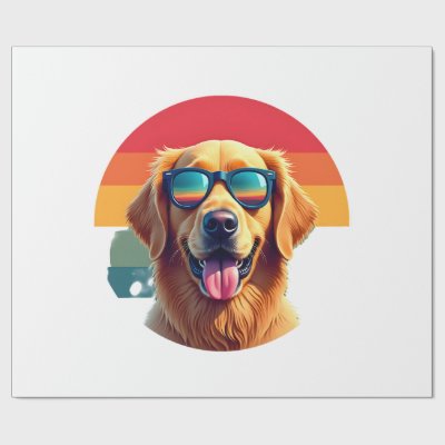 Golden Retriever for Kids Boys Girls Sunglasses Pe Wrapping Paper