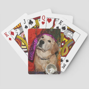 Golden Retriever Fortune Teller Poker Cards